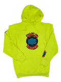 MUC Hoodie Orange and Blue logo