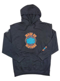 MUC Hoodie Orange and Blue logo